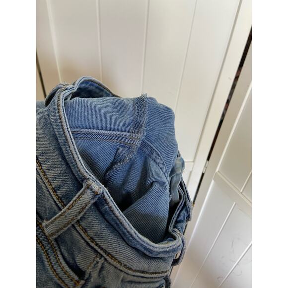 Forever 21 Womens Jeans Size 24 Skinny Ripped Destroyed Destructed Holes Blue - Picture 6 of 6